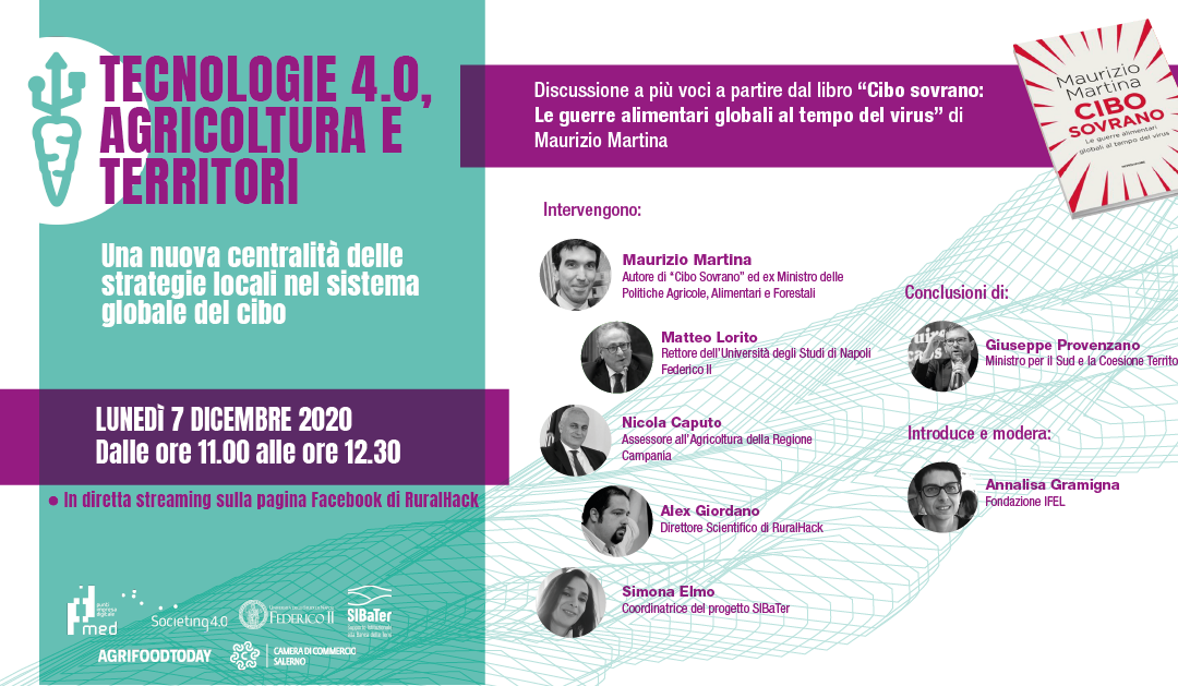 Tecnologie 4.0, agricoltura e territori | Evento online il 7 dicembre